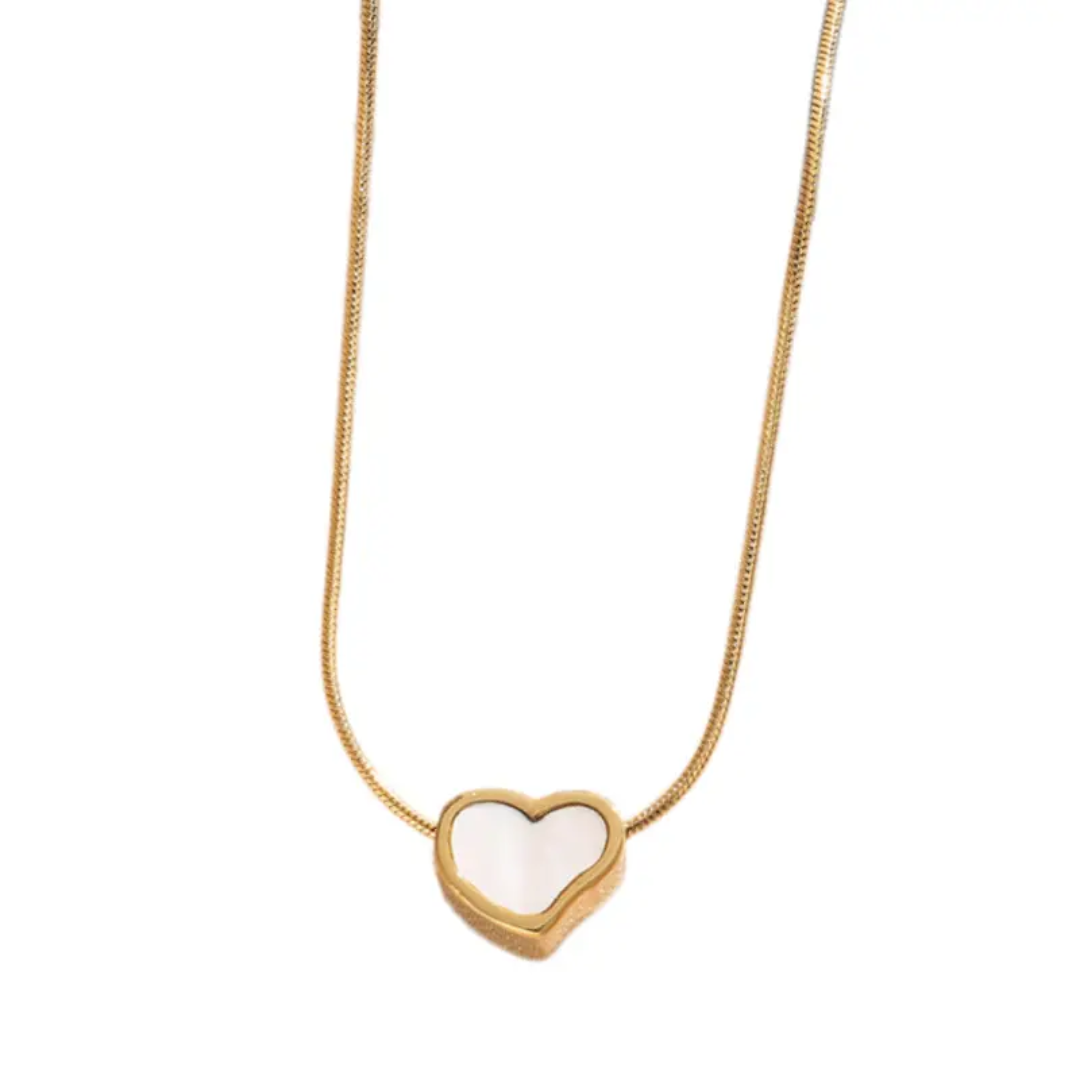 Pearl heart necklace - Image 4