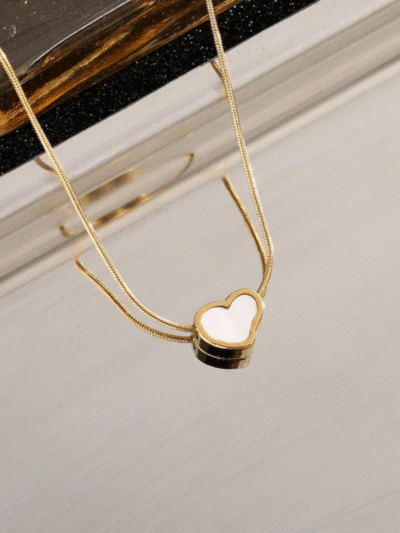 Pearl heart necklace