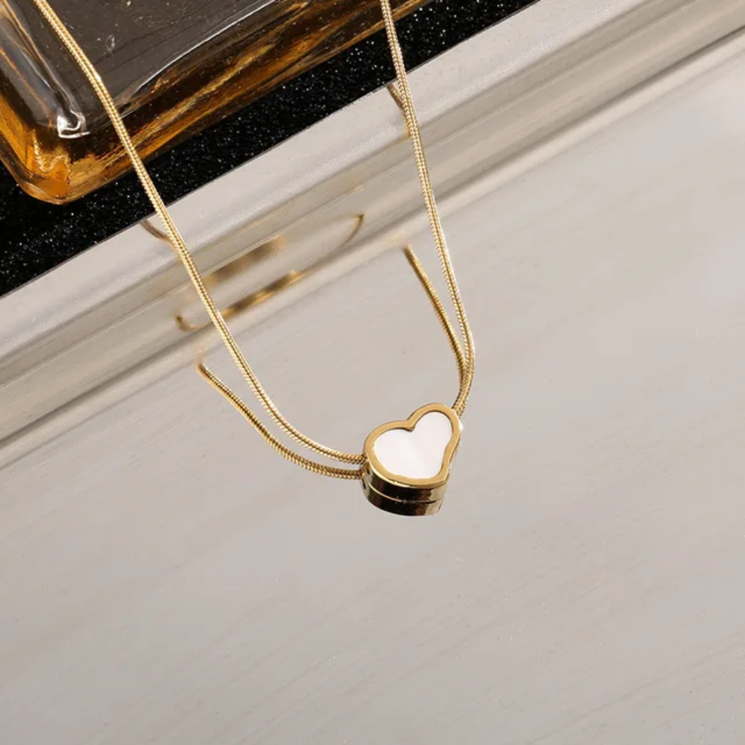 Pearl heart necklace
