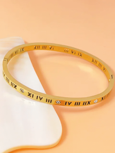 Roman cuff bracelets openable Gold