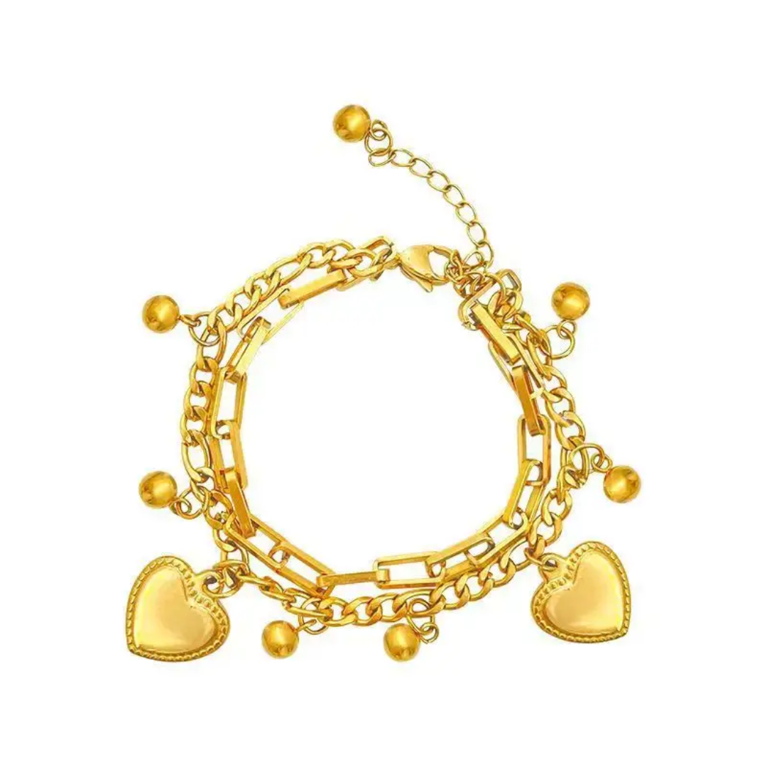 Cuban Heart Drops Luxury Bracelets - Image 3