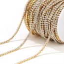 Stainless steel Zircon running chain 2mm