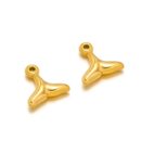 Golden fish tail charm