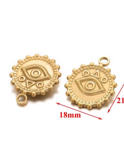 Dainty evil eye charm