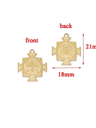 Dainty cross retro charm