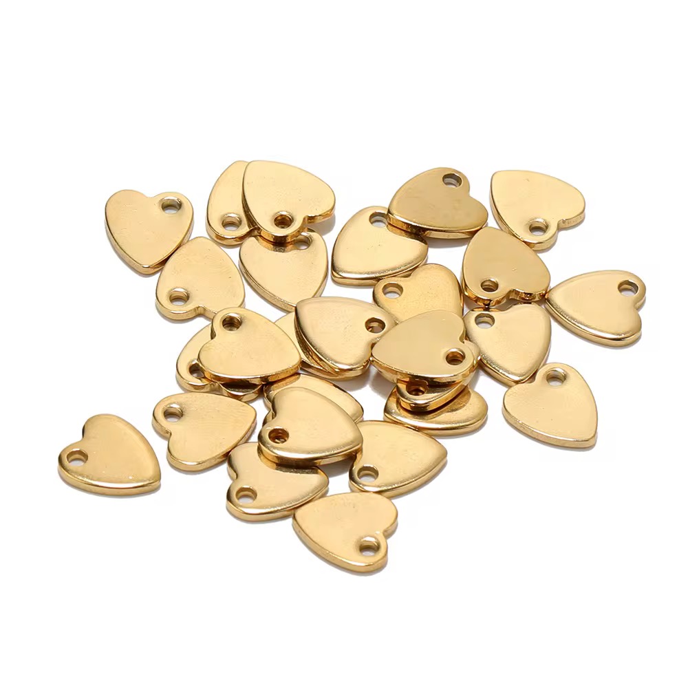 Mini heart matte charm - Image 2