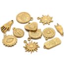 Dainty evil eye hand golden charm2