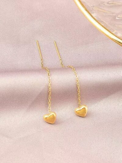 Heart fish hook drops