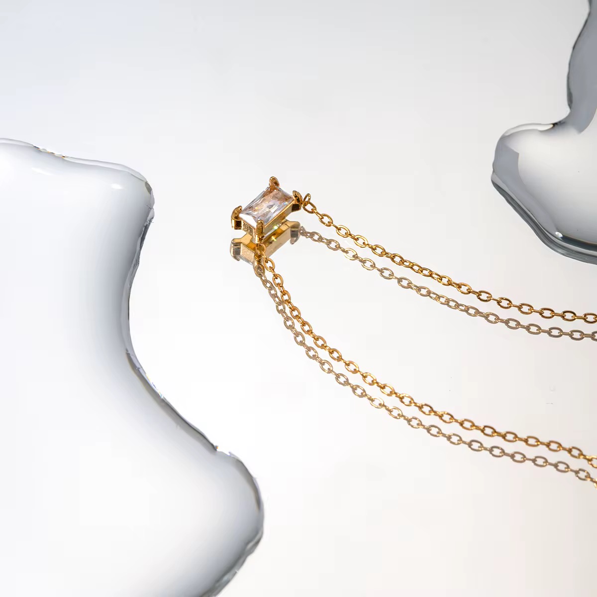 Premium Crystal Zirconia Rectangle Frame - Image 4